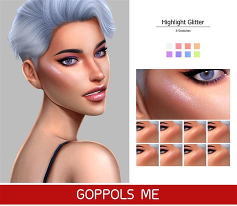 Goppols Me — Gpme Highlight Glitter 8 Swatches Download Hq Sims