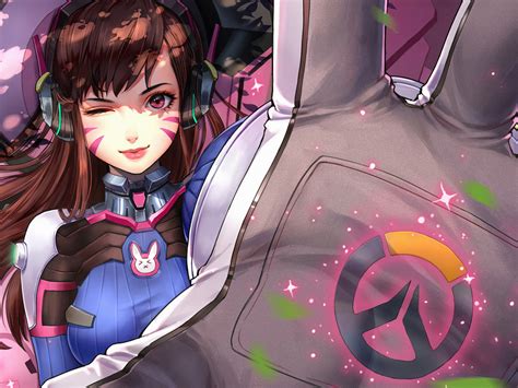 Desktop Wallpaper Dva Wink Overwatch 2021 Hd Image Picture