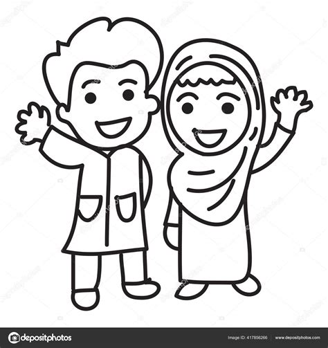 Detail Gambar Kartun Anak Sekolah Hitam Putih Koleksi Nomer 45