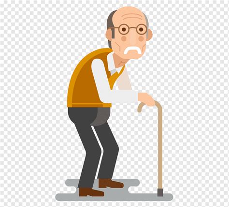 Ilustración De Hombre Viejo Personas Mayores Gente Dibujos Animados