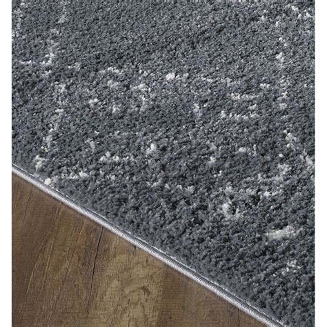 Eviva Diamond 8 X 10 Dark Graygray Indoor Ikat Area Rug In The Rugs