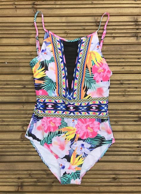 Karla Tropical Print Swimsuit Tropical Print Swimsuits Tropical