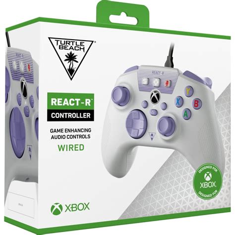 Turtle Beach React R Xbox Wired Controller Spark White Purple Big W