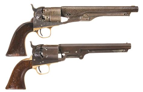 Two Colt Percussion Revolvers A Colt Model 1860 Army Percussion