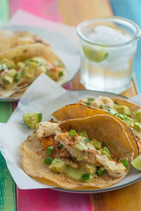 Just make sure it is nice and flaky. Grilled Fish Tacos with Spicy Mayo - Nibbles and Feasts ...