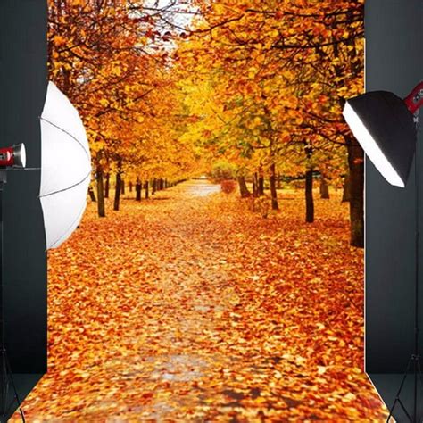 5x7ft Autumn Golden Forest Backdrop Curtain Wedding Party Photobooth