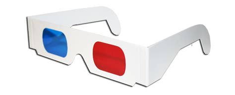 3d anaglyph red blue american paper optics