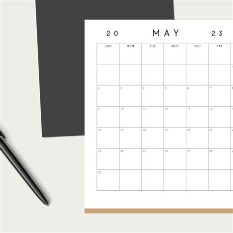 Monthly Calendar Calender Wall Calendar Planner Calendar Printable