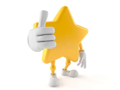 Star Character With Thumbs Up Stock Illustration Illustration Of