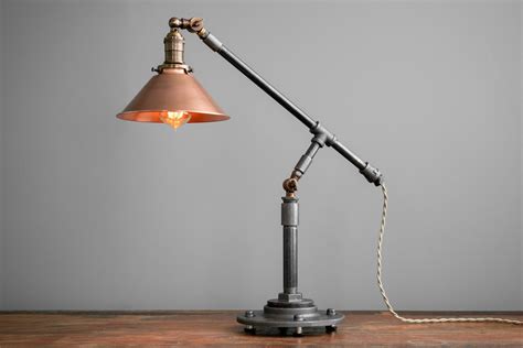 Industrial Table Lamp Edison Desk Lamp Copper Lamp Pipe Etsy Uk