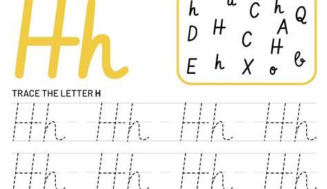 Letter H Writing Activity and Reading Worksheets - KidzeZone