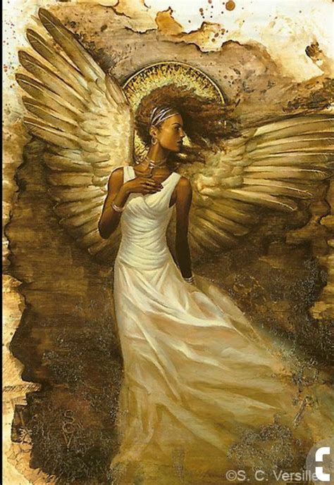 Pin By Tiwanda Brown On Black Angels Angel Art Black Love Art Angel Artwork