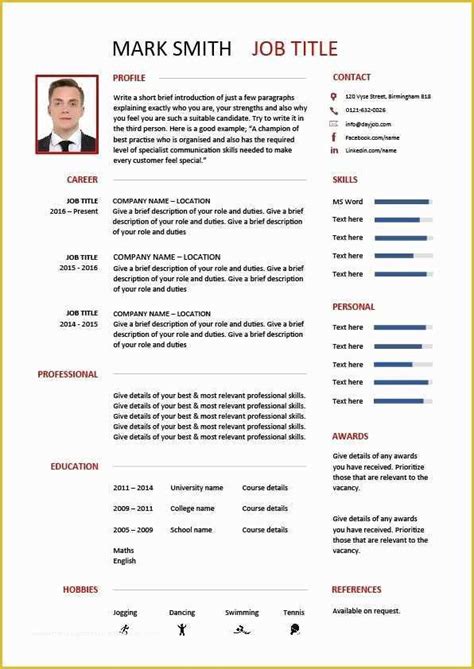 Cv Format For Job 25 Attractive Eye Catching Resume C