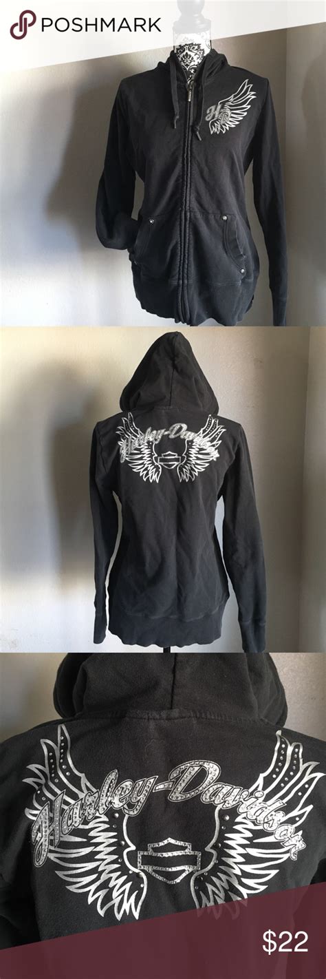 Shop with confidence on ebay! Harley Davidson Ladies zip up hoodie szL (With images ...