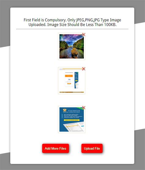 Upload Multiple Images Using Php And Jquery Formget