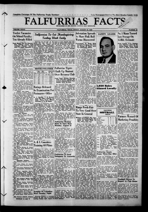 Falfurrias Facts (Falfurrias, Tex.), Vol. 33, No. 10, Ed. 1 Friday