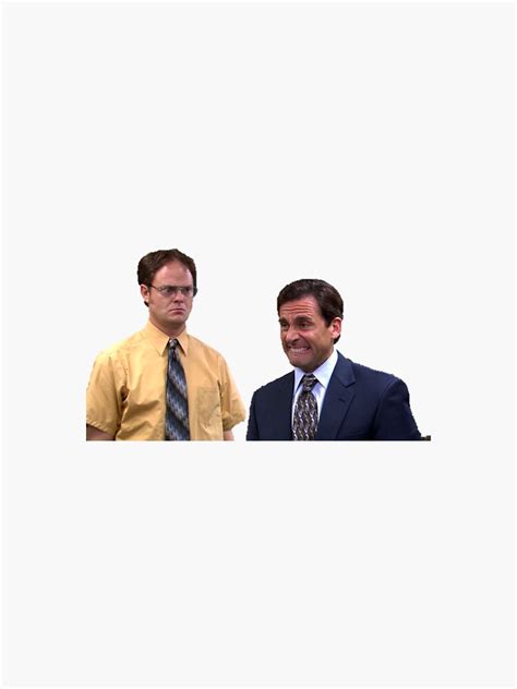The Office Michael Scott And Dwight Schrute Stickers By Durantula28