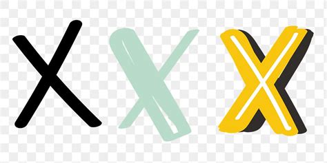 X Letter Png Doodle Alphabet Free Png Sticker Rawpixel
