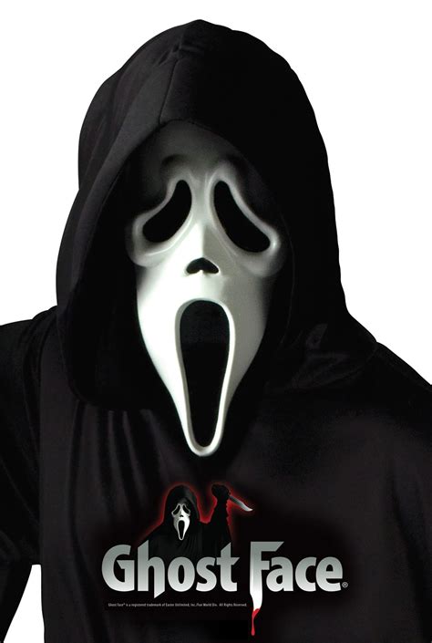 Ghost Face Halloween Mask By Fun World