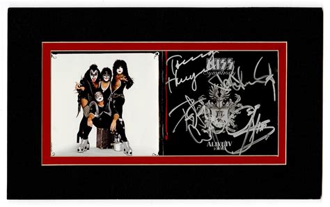 Lot Detail KISS Signed KISS Symphony Alive IV Mounted Display
