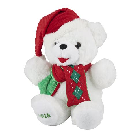 Holiday Time Plush Teddy Bear 2018 12