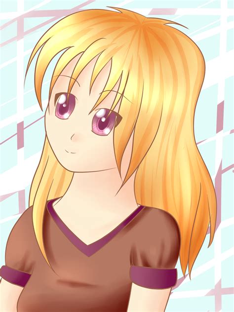 Manga Girl With Orange Hair By Taitrochelle On Deviantart Sexiz Pix