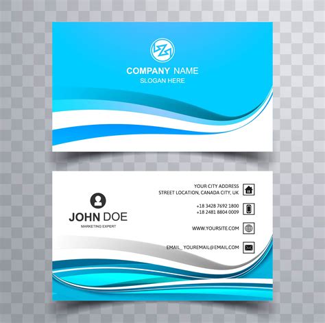 Abstract Stylish Wave Colorful Business Card Template Design 258510