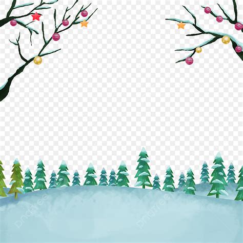 Pine Forest Png Transparent Winter View Of Pine Forest Christmas