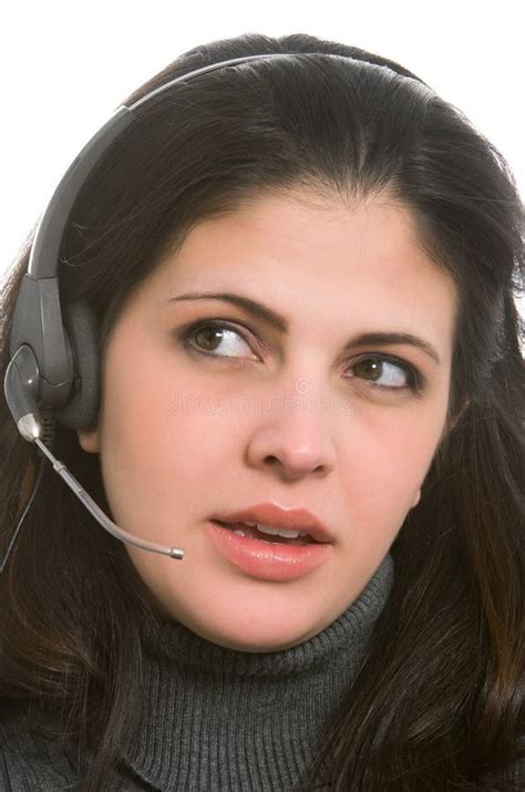 Woman With Headset Stock Image Image Of Professional 29760117