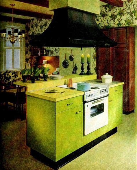 16 Kitchen Islands Home Inspiration From The 60s Retro Homes 60s