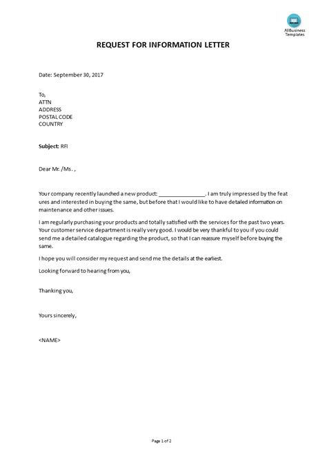Sample letter requesting information about insurance benefits for temporaryliving expenses (ale or loss of use)note: Information Request Letter | Templates at ...