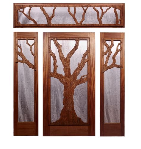 Mahogany And Redwood Hand Carved Custom Wood Doors Custom Front
