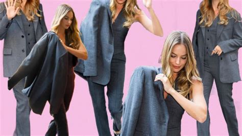 Margot Robbies Mango Suit And 5 Other Great Value High Street Options Imageie