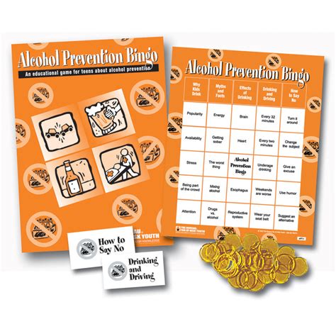An online drinking game that will get you very very drunk. Alcohol Prevention Bingo For Health Education| Health Edco