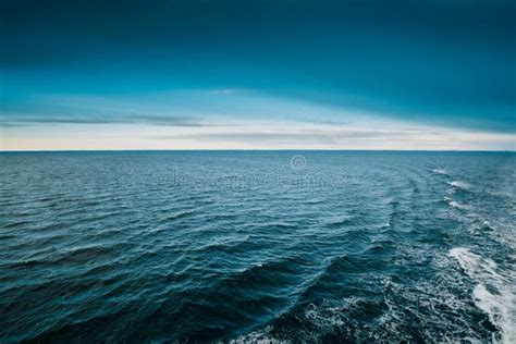 Cold Sea Ocean And Blue Sky Background Stock Image Image Of Europe
