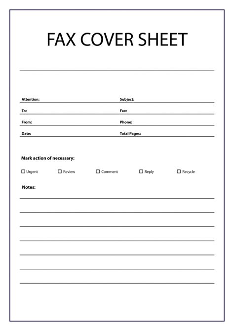 Fax Cover Sheet Word Doc Collection Letter Templates