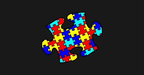 Autism Puzzle Piece Autism Puzzle Piece Sticker Teepublic