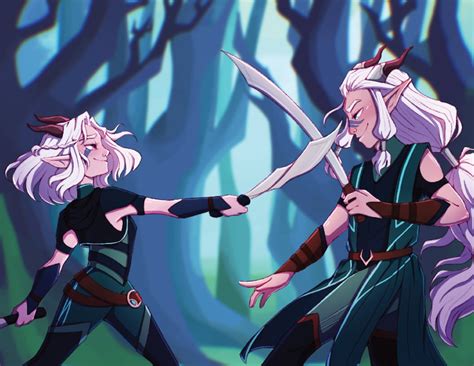 The Dragon Prince Rayla And Runaan Moonshadow Elves Tdp Fanart Tdp Art