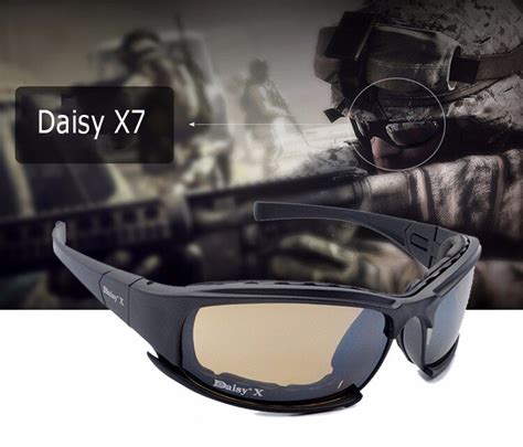 X7 Glasses Military Goggles Bullet Proof Army Sunglasses With 4 Lens Original Box Men Shooting