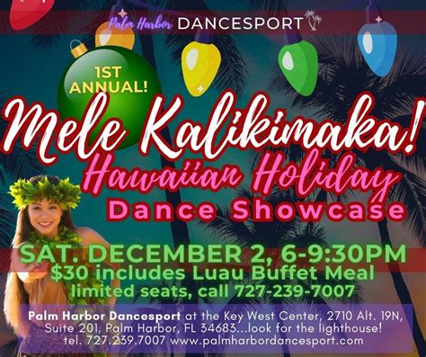 Dec 2 Hawaiian Holiday Dance Showcase And Luau Palm Harbor FL Patch