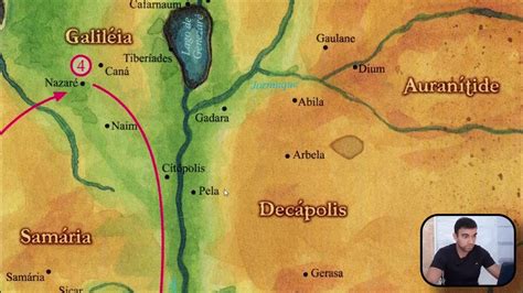 TransjordÂnia Basã Decápolis E Pereia Mapa Simples Youtube