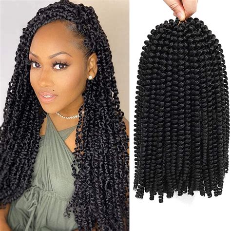 Buy 12 Inch Spring Twist Crochet Braids Hair For Butterfly Locs Bomb Twist Crochet Hair Beyond