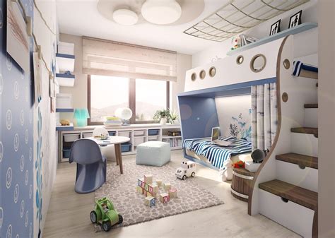 Nautical Theme In The Interior Of A Childrens Room AŤÁk
