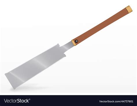 Japanese Saw Hacksaw Isolated Royalty Free Vector Image