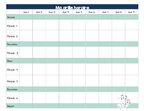 Simple project management templates for project planning. Grille horaire pour enseignant - Musique 2016-2017 de la boutique ClassedeMarieSoleil sur Etsy ...