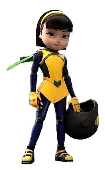 A Cartoon Character Is Holding A Bucket And Wearing Yellow And Black