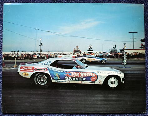 Don The Snake Prudhomme Hot Wheels Snake Ii Funny Car Handout Photo