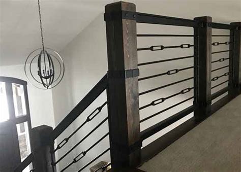 Metal Deck And Stair Railings Rustic By Design