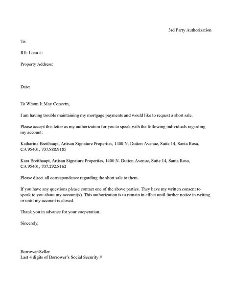 Authorization Letter To Sell Property For Your Needs Letter Template