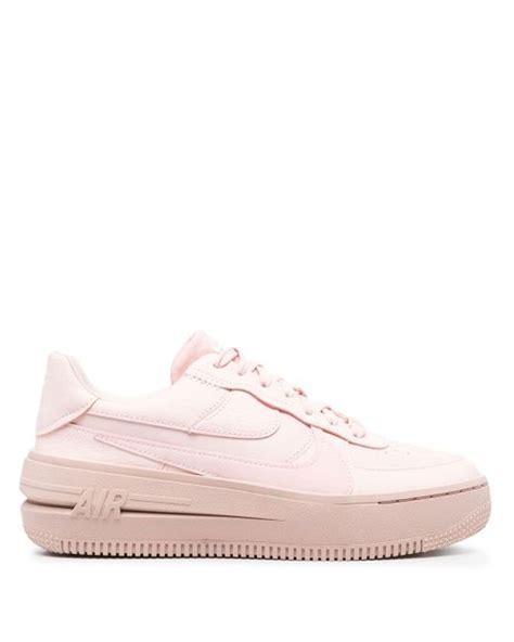 Nike Leather Air Force 1 Platform Sneakers In Pink Lyst Canada